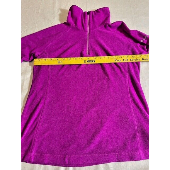 Columbia 1/4 Zip Pullover Top Magenta Womens Size Small - Picture 12 of 12